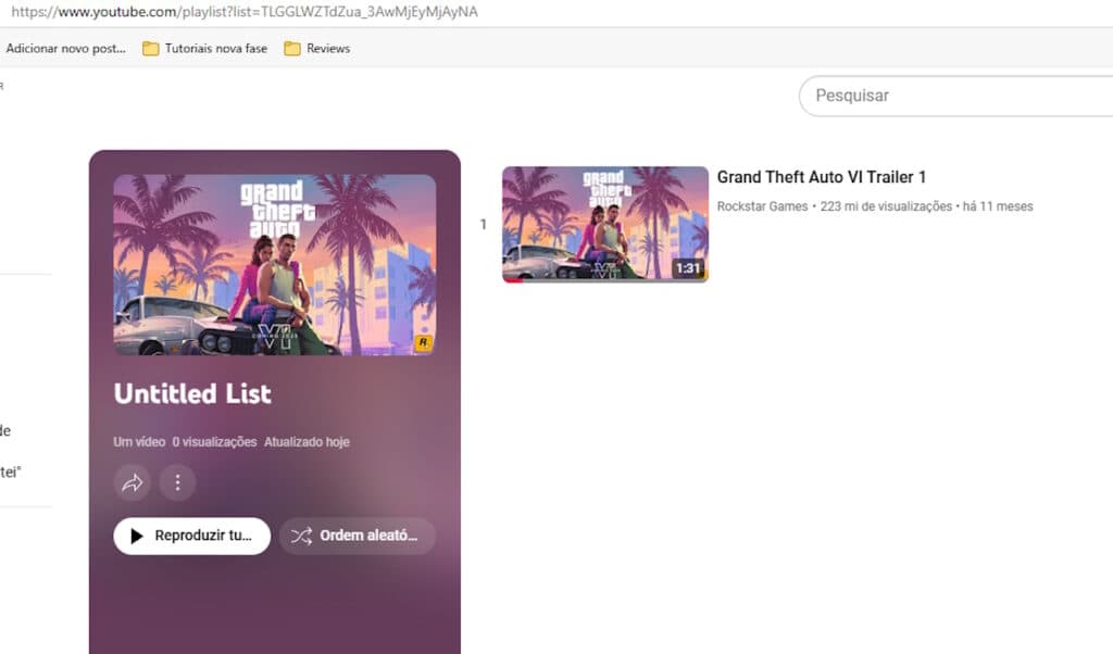 GTA 6 Playlist Atualizada